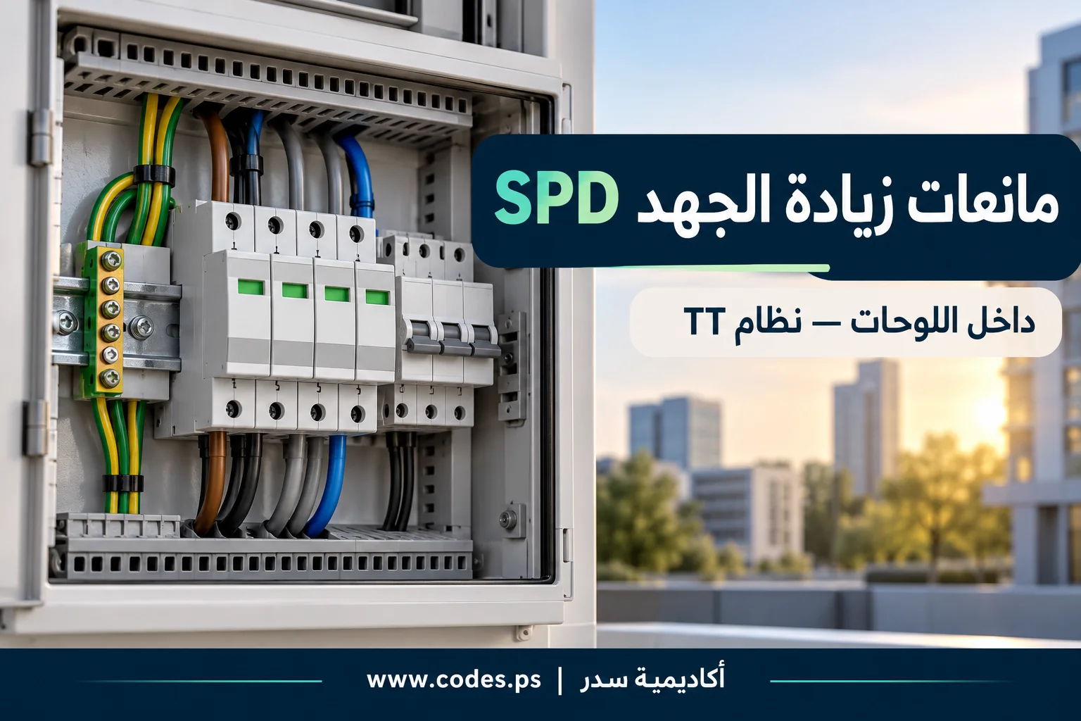 مانعات زيادة الجهد SPD داخل اللوحات: التوصيل في نظام TT